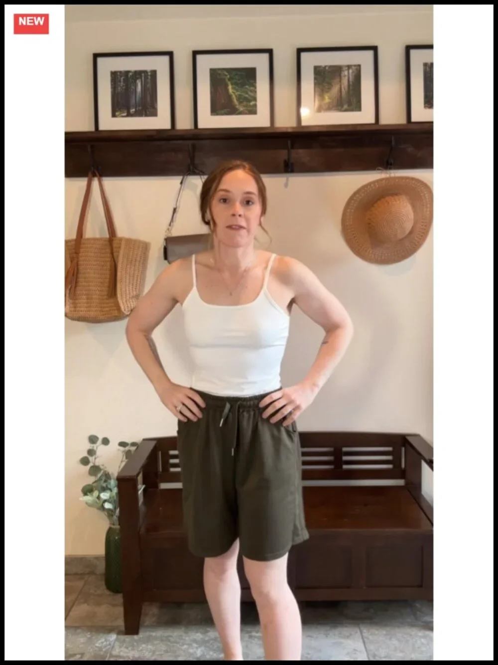 Women's Bermuda Shorts Cotton Spandex with Pockets Drawstring Lounge Yoga